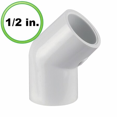 Circo Innovations 0.5 in. 45 Degree Utility Grade PVC Fitting 141-U